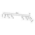 Lampa sufitowa EYETECH 6 biała plafon SL.0906 SOLLUX LIGHTING