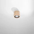 Lampa sufitowa BASIC 1 naturalne drewno plafon SL.0913 SOLLUX LIGHTING