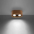 Lampa sufitowa BASIC 2 naturalne drewno plafon SL.0914 SOLLUX LIGHTING