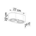 Lampa sufitowa BASIC 2 naturalne drewno plafon SL.0914 SOLLUX LIGHTING