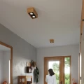 Lampa sufitowa QUATRO 2 naturalne drewno plafon SL.0916 SOLLUX LIGHTING