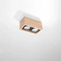 Lampa sufitowa QUATRO 2 naturalne drewno plafon SL.0916 SOLLUX LIGHTING