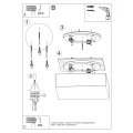 Lampa sufitowa HORUS 55 biała plafon SL.0922 SOLLUX LIGHTING