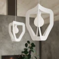 Lampa wisząca TRES biała zwis SL.0929 SOLLUX LIGHTING