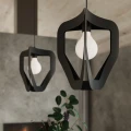 Lampa wisząca TRES czarna zwis SL.0930 SOLLUX LIGHTING