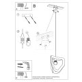Lampa wisząca TRES czarna zwis SL.0930 SOLLUX LIGHTING