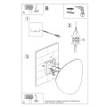 Lampa ścienna SENSES biała kinkiet SL.0934 SOLLUX LIGHTING