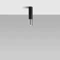 Lampa sufitowa LOOPEZ czarny/chrom plafon SL.0939 SOLLUX LIGHTING