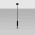 Lampa wisząca LOOPEZ 1 czarny/chrom zwis SL.0940 SOLLUX LIGHTING