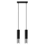 Lampa wisząca LOOPEZ 2 czarny/chrom zwis SL.0941 SOLLUX LIGHTING