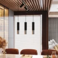 Lampa wisząca LOOPEZ 2 czarny/chrom zwis SL.0941 SOLLUX LIGHTING