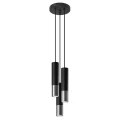 Lampa wisząca LOOPEZ 3P czarny/chrom zwis SL.0943 SOLLUX LIGHTING