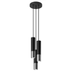 Lampa wisząca LOOPEZ 3P czarny/chrom zwis SL.0943 SOLLUX LIGHTING