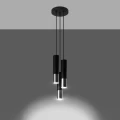 Lampa wisząca LOOPEZ 3P czarny/chrom zwis SL.0943 SOLLUX LIGHTING
