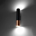 Lampa ścienna LOOPEZ czarny/miedź kinkiet SL.0944 SOLLUX LIGHTING
