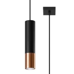 Lampa wisząca LOOPEZ 1 czarny/miedź zwis SL.0946 SOLLUX LIGHTING