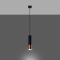 Lampa wisząca LOOPEZ 1 czarny/miedź zwis SL.0946 SOLLUX LIGHTING