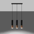 Lampa wisząca LOOPEZ 3L czarny/miedź zwis SL.0948 SOLLUX LIGHTING