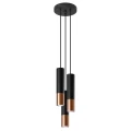 Lampa wisząca LOOPEZ 3P czarny/miedź zwis SL.0949 SOLLUX LIGHTING