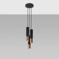 Lampa wisząca LOOPEZ 3P czarny/miedź zwis SL.0949 SOLLUX LIGHTING