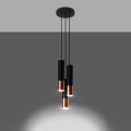 Lampa wisząca LOOPEZ 3P czarny/miedź zwis SL.0949 SOLLUX LIGHTING