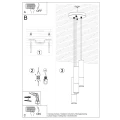 Lampa wisząca LOOPEZ 3P czarny/miedź zwis SL.0949 SOLLUX LIGHTING