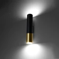 Lampa ścienna LOOPEZ czarny/złoty kinkiet SL.0950 SOLLUX LIGHTING