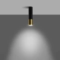 Lampa sufitowa LOOPEZ czarny/złoty plafon SL.0951 SOLLUX LIGHTING