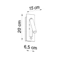 Lampa ścienna ENIF czarna kinkiet SL.0956 SOLLUX LIGHTING