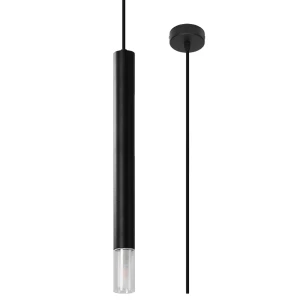 Lampa wisząca WEZYR 1 czarna zwis SL.0960 SOLLUX LIGHTING