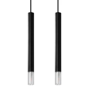 Lampa wisząca WEZYR 2 czarna zwis SL.0961 SOLLUX LIGHTING