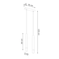 Lampa wisząca WEZYR 2 czarna zwis SL.0961 SOLLUX LIGHTING