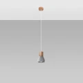 Lampa wisząca QUBIC szara zwis SL.0964 SOLLUX LIGHTING