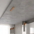 Lampa wisząca ZANE 1 szara zwis SL.0965 SOLLUX LIGHTING