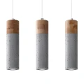 Lampa wisząca ZANE 3 szara zwis SL.0967 SOLLUX LIGHTING