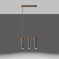 Lampa wisząca ZANE 3 szara zwis SL.0967 SOLLUX LIGHTING