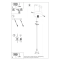 Lampa wisząca TALEJA 1 biała [E27] zwis SL.0983 SOLLUX LIGHTING