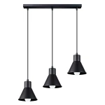 Lampa wisząca TALEJA 3 czarna [E27] zwis SL.0986 SOLLUX LIGHTING