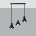 Lampa wisząca TALEJA 3 czarna [E27] zwis SL.0986 SOLLUX LIGHTING