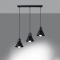 Lampa wisząca TALEJA 3 czarna [E27] zwis SL.0986 SOLLUX LIGHTING