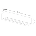 Lampa ścienna VEGA 50 beton kinkiet SL.0993 SOLLUX LIGHTING
