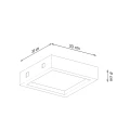 Lampa sufitowa RIZA beton plafon SL.0995 SOLLUX LIGHTING