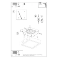 Lampa sufitowa RIZA beton plafon SL.0995 SOLLUX LIGHTING
