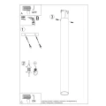 Lampa sufitowa LAGOS 60 biała plafon SL.0999 SOLLUX LIGHTING