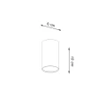Lampa sufitowa LAGOS 10 czarna plafon SL.1000 SOLLUX LIGHTING