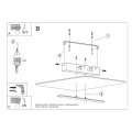 Lampa sufitowa AZALIA plafon SL.1007 SOLLUX LIGHTING