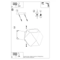 Lampa ścienna WOODY naturalne drewno kinkiet SL.1008 SOLLUX LIGHTING