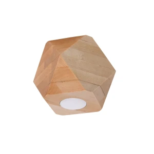 Lampa sufitowa WOODY 1 naturalne drewno plafon SL.1009 SOLLUX LIGHTING