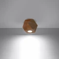 Lampa sufitowa WOODY 1 naturalne drewno plafon SL.1009 SOLLUX LIGHTING