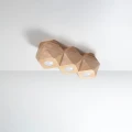Lampa sufitowa WOODY 3 naturalne drewno plafon SL.1010 SOLLUX LIGHTING